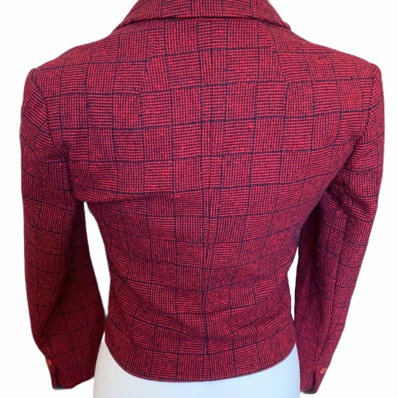 70s Vintage Pendleton Wool 1 Button Striped Blazer - Picture 2 of 13